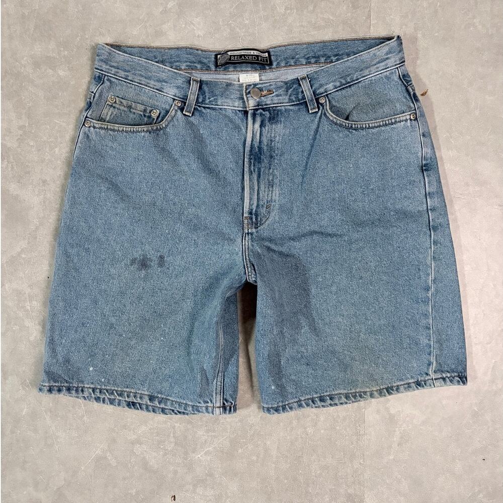 2000's Vintage Roundtree & Yorke Light Wash Distressed Jorts-36W